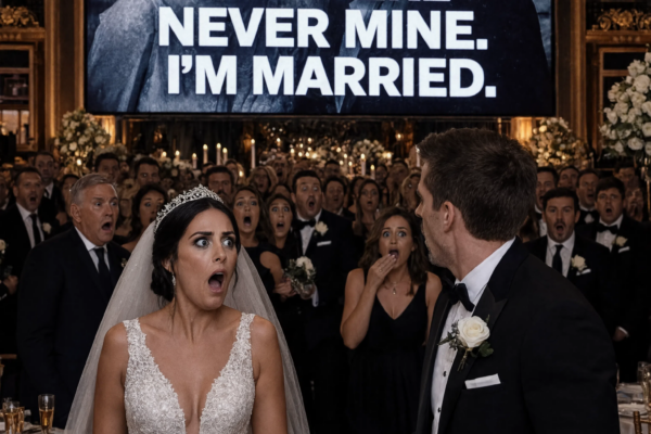 Just Moments Before She Was About to Say “I Do,” the Giant LED Screen ...