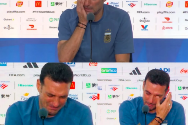 The end of an era: An emotional Lionel Scaloni breaks down as he confi...