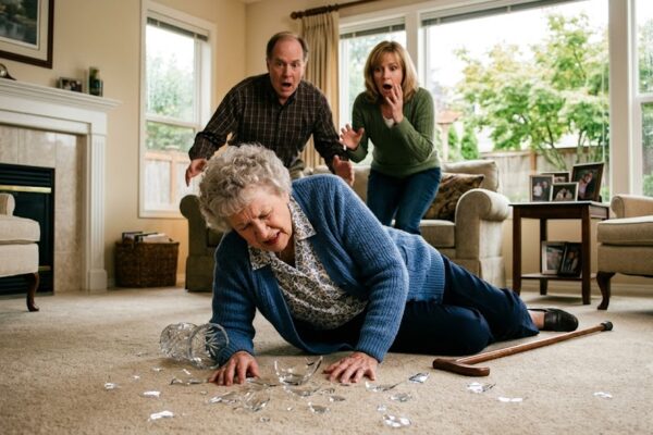 Son Shoves Elderly Mother Through Glass Door After She Refuses to Sign...