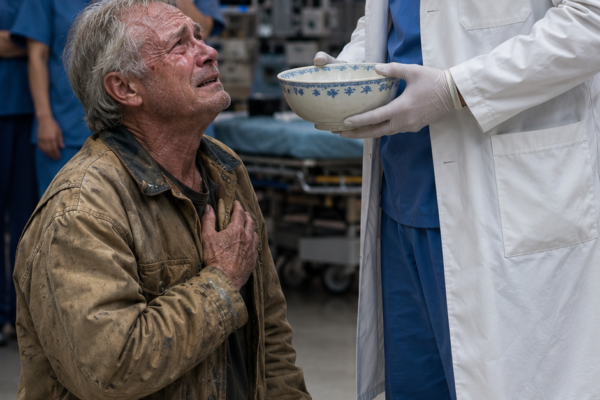 When a humble boston construction worker shared his lunch with a blind...