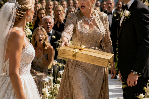 Mother-in-Law Hands Bride an Apron, Rubber Gloves and a Forbidden Key ...