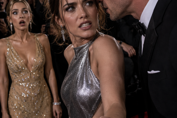 The flashes were already exploding when I stepped onto the red carpet ...