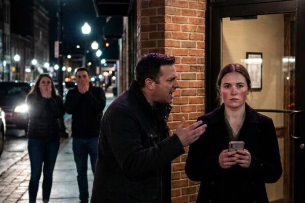 He Struck His Wife Outside the Restaurant — But Instead of Crying, She...