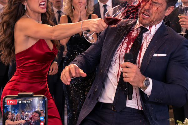 She Threw Red Wine in His Face on Live Stream at His Own Empire’s Anni...