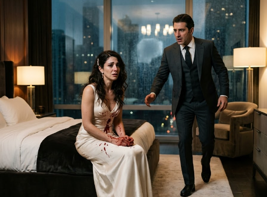 HE FOUND HER SITTING ON HIS BED IN A BLOOD-SOAKED DRESS – AND DE...